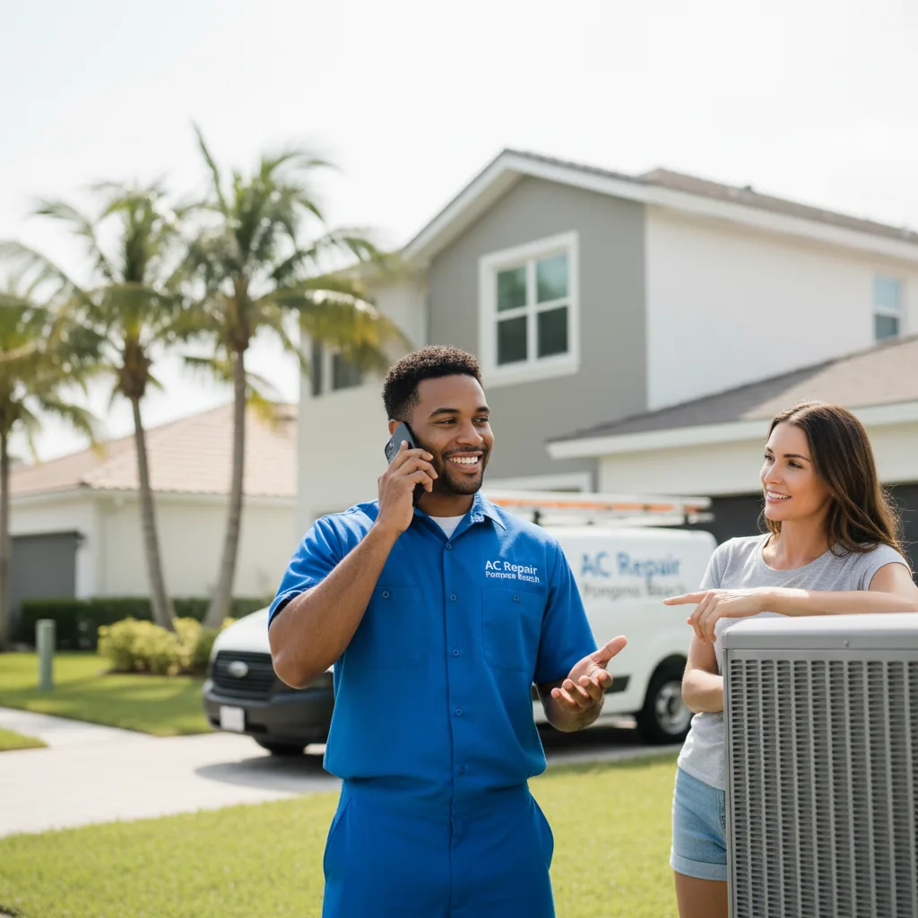AC Repair Pompano Beach customer support in Primera